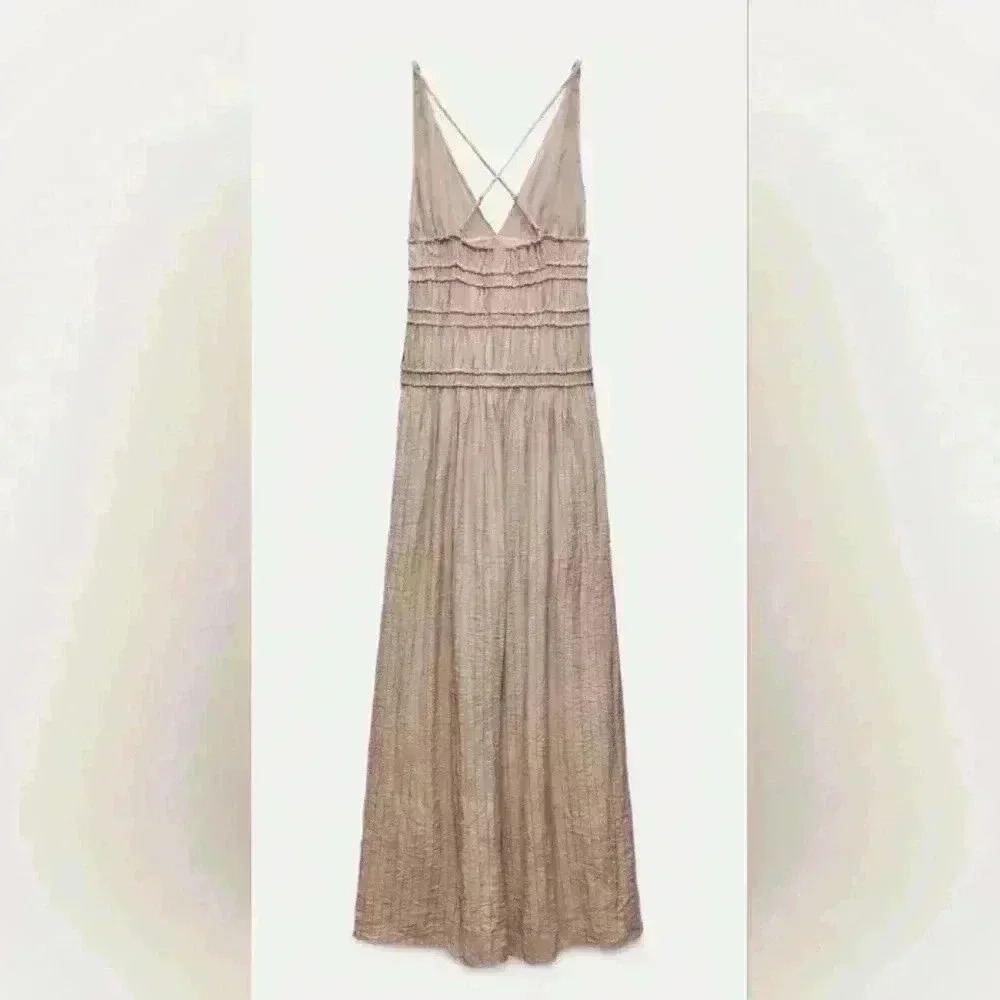 Zara Textured Midi Dress (small fits like medium) - Picture 5 of 5